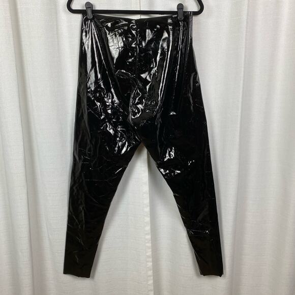 Commando Black Faux Patent Leather Leggings Sz.XL NWT - Picture 13 of 16